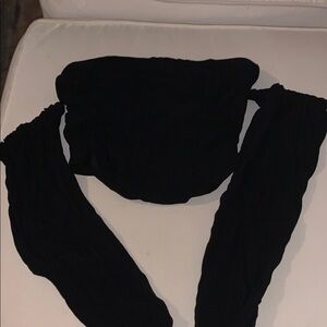 Wild Fable Elegant Black Off-Shoulder Blouse